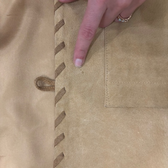 100% genuine leather suede over sized Scully festival jacket - Picture 7 of 10